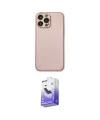 ieg™ iPhone 13 Pro Max Kılıf Ahenk Işık - Siyah Bilvis 5in1 5D Magic Hayalet Cam Ekran Koruyucu