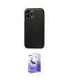 ieg™ iPhone 13 Pro Max Kılıf Ahenk Işık - Siyah Bilvis 5in1 5D Magic Hayalet Cam Ekran Koruyucu