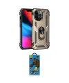ieg™ iPhone 13 Pro Max Kılıf Ahenk Klasik Koleksiyonu - Siyah 18D Cam Ekran Koruyucu