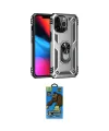 ieg™ iPhone 13 Pro Max Kılıf Ahenk Klasik Koleksiyonu - Siyah 18D Cam Ekran Koruyucu