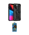 ieg™ iPhone 13 Pro Max Kılıf Ahenk Klasik Koleksiyonu - Siyah 18D Cam Ekran Koruyucu