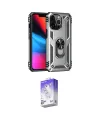 ieg™ iPhone 13 Pro Max Kılıf Ahenk Klasik Koleksiyonu - Siyah Bilvis 5in1 3D Magic Cam Ekran Koruyucu