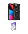 ieg™ iPhone 13 Pro Max Kılıf Ahenk Klasik Koleksiyonu - Siyah Bilvis 5in1 3D Magic Cam Ekran Koruyucu