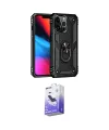 ieg™ iPhone 13 Pro Max Kılıf Ahenk Klasik Koleksiyonu - Siyah Bilvis 5in1 5D Magic Hayalet Cam Ekran Koruyucu