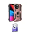 ieg™ iPhone 13 Pro Max Kılıf Ahenk Klasik Koleksiyonu - Siyah Bilvis 5in1 5D Magic Hayalet Cam Ekran Koruyucu