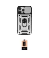 ieg™ iPhone 13 Pro Max Kılıf Ahenk Klasik - Şeffaf Maxco Cam Ekran Koruyucu