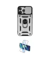 ieg™ iPhone 13 Pro Max Kılıf Ahenk Klasik - Siyah 3D Antistatik Cam Ekran Koruyucu