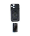 ieg™ iPhone 13 Pro Max Kılıf Ahenk Klasik - Siyah 3D Antistatik Hayalet Cam Ekran Koruyucu