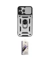 ieg™ iPhone 13 Pro Max Kılıf Ahenk Klasik - Siyah Bilvis 3D Mat Cam Ekran Koruyucu