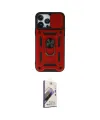 ieg™ iPhone 13 Pro Max Kılıf Ahenk Klasik - Siyah Bilvis 3D Mat Cam Ekran Koruyucu