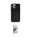 ieg™ iPhone 13 Pro Max Kılıf Ahenk Klasik - Siyah Bilvis 3D Mat Cam Ekran Koruyucu