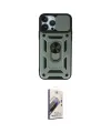 ieg™ iPhone 13 Pro Max Kılıf Ahenk Klasik - Siyah Bilvis 3D Mat Cam Ekran Koruyucu