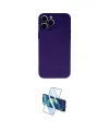 ieg™ iPhone 13 Pro Max Kılıf Ahenk Serisi - Siyah 3D Antistatik Cam Ekran Koruyucu