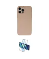 ieg™ iPhone 13 Pro Max Kılıf Ahenk Serisi - Siyah 3D Antistatik Cam Ekran Koruyucu