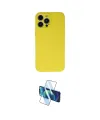 ieg™ iPhone 13 Pro Max Kılıf Ahenk Serisi - Siyah 3D Antistatik Cam Ekran Koruyucu
