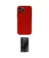 ieg™ iPhone 13 Pro Max Kılıf Ahenk Serisi - Siyah 3D Antistatik Hayalet Cam Ekran Koruyucu