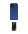 ieg™ iPhone 13 Pro Max Kılıf Ahenk Serisi - Siyah 3D Antistatik Hayalet Cam Ekran Koruyucu