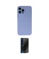 ieg™ iPhone 13 Pro Max Kılıf Ahenk Serisi - Siyah 3D Antistatik Hayalet Cam Ekran Koruyucu