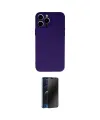 ieg™ iPhone 13 Pro Max Kılıf Ahenk Serisi - Siyah 3D Antistatik Hayalet Cam Ekran Koruyucu