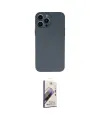 ieg™ iPhone 13 Pro Max Kılıf Ahenk Serisi - Siyah Bilvis 3D Mat Cam Ekran Koruyucu
