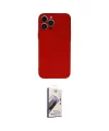 ieg™ iPhone 13 Pro Max Kılıf Ahenk Serisi - Siyah Bilvis 3D Mat Cam Ekran Koruyucu