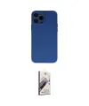 ieg™ iPhone 13 Pro Max Kılıf Ahenk Serisi - Siyah Bilvis 3D Mat Cam Ekran Koruyucu