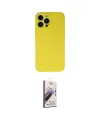 ieg™ iPhone 13 Pro Max Kılıf Ahenk Serisi - Siyah Bilvis 3D Mat Cam Ekran Koruyucu
