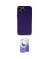 ieg™ iPhone 13 Pro Max Kılıf Ahenk Serisi - Siyah Bilvis 5in1 5D Magic Hayalet Cam Ekran Koruyucu