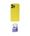 ieg™ iPhone 13 Pro Max Kılıf Ahenk Serisi - Siyah Bilvis 5in1 5D Magic Hayalet Cam Ekran Koruyucu
