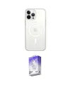 ieg™ iPhone 13 Pro Max Kılıf Ahenk Yansıma Prime - Siyah Bilvis 5in1 3D Magic Cam Ekran Koruyucu