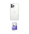 ieg™ iPhone 13 Pro Max Kılıf Ahenk Yansıma Prime - Siyah Bilvis 5in1 5D Magic Hayalet Cam Ekran Koruyucu