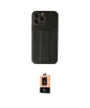 ieg™ iPhone 13 Pro Max Kılıf Akış Doku - Şeffaf Maxco Cam Ekran Koruyucu