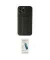 ieg™ iPhone 13 Pro Max Kılıf Akış Doku - Şeffaf Pasifik Cam Ekran Koruyucu
