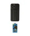 ieg™ iPhone 13 Pro Max Kılıf Akış Doku - Siyah 18D Cam Ekran Koruyucu