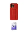 ieg™ iPhone 13 Pro Max Kılıf Akış Doku - Siyah Bilvis 5in1 5D Magic Hayalet Cam Ekran Koruyucu