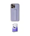 ieg™ iPhone 13 Pro Max Kılıf Akış Doku - Siyah Bilvis 5in1 5D Magic Hayalet Cam Ekran Koruyucu