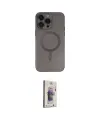 ieg™ iPhone 13 Pro Max Kılıf Akış Minimal Özel Seri - Siyah Bilvis 3D Cam Ekran Koruyucu