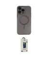 ieg™ iPhone 13 Pro Max Kılıf Akış Minimal Özel Seri - Siyah Bilvis Hayalet Cam Ekran Koruyucu