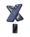 ieg™ iPhone 13 Pro Max Kılıf Atlas Form - Siyah 3D Antistatik Hayalet Cam Ekran Koruyucu