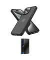 ieg™ iPhone 13 Pro Max Kılıf Atlas Form - Siyah 3D Antistatik Hayalet Cam Ekran Koruyucu