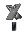 ieg™ iPhone 13 Pro Max Kılıf Atlas Form - Siyah 3D Antistatik Hayalet Cam Ekran Koruyucu
