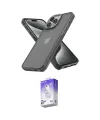 ieg™ iPhone 13 Pro Max Kılıf Atlas Form - Siyah Bilvis 5in1 3D Magic Cam Ekran Koruyucu