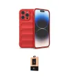 ieg™ iPhone 13 Pro Max Kılıf Atlas Koleksiyonu - Şeffaf Maxco Cam Ekran Koruyucu