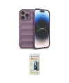 ieg™ iPhone 13 Pro Max Kılıf Atlas Koleksiyonu - Siyah 6D Mat Seramik Hayalet Nano Ekran Koruyucu
