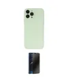ieg™ iPhone 13 Pro Max Kılıf Atlas Minimal Prime - Siyah 3D Antistatik Hayalet Cam Ekran Koruyucu