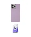 ieg™ iPhone 13 Pro Max Kılıf Çekirdek Çizgi - Siyah Bilvis 5in1 5D Magic Hayalet Cam Ekran Koruyucu