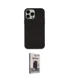 ieg™ iPhone 13 Pro Max Kılıf Çekirdek Çizgi - Siyah Bilvis Hayalet Cam Ekran Koruyucu