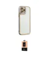 ieg™ iPhone 13 Pro Max Kılıf Çekirdek Klasik Serisi - Şeffaf Maxco Cam Ekran Koruyucu