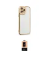 ieg™ iPhone 13 Pro Max Kılıf Çekirdek Klasik Serisi - Şeffaf Maxco Cam Ekran Koruyucu