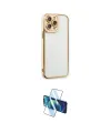 ieg™ iPhone 13 Pro Max Kılıf Çekirdek Klasik Serisi - Siyah 3D Antistatik Cam Ekran Koruyucu